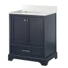 Florence Navy Wood Backsplash Sink Vanity-Kirkland's Home Best