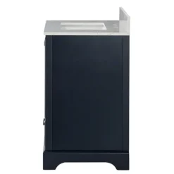 Florence Navy Wood Backsplash Sink Vanity-Kirkland's Home Best