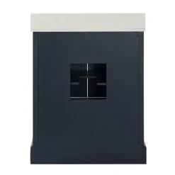 Florence Navy Wood Backsplash Sink Vanity-Kirkland's Home Best