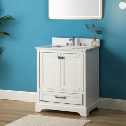 Florence Wood Backsplash Sink Vanity-Kirkland's Home Sale