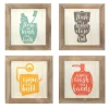 Floss, Flush, Wipe, And Wash Plaques, Set Of 4-Kirkland's Home Store