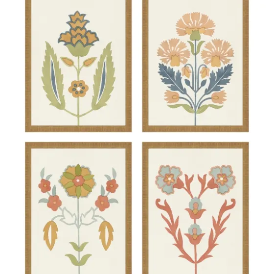 Flourish Framed Art Prints, Set Of 4-Kirkland's Home Outlet