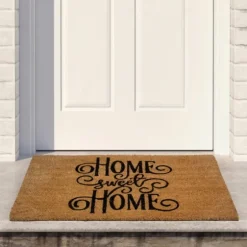 Flourish Script Home Sweet Home Coir Doormat-Kirkland's Home Clearance