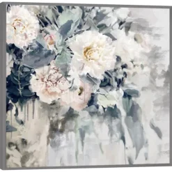 Flower Impressions Framed Canvas Art Print-Kirkland's Home Outlet