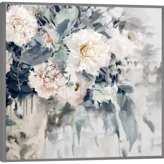 Flower Impressions Framed Canvas Art Print-Kirkland's Home Outlet