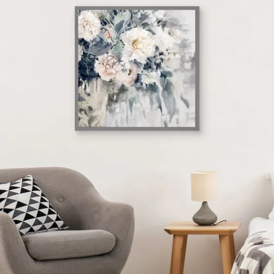 Flower Impressions Framed Canvas Art Print-Kirkland's Home Outlet