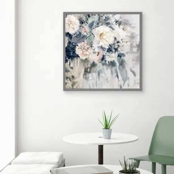 Flower Impressions Framed Canvas Art Print-Kirkland's Home Outlet