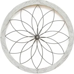 Flower Metal And Wood Art Wall Plaque-Kirkland's Home Hot