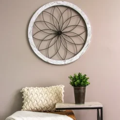Flower Metal And Wood Art Wall Plaque-Kirkland's Home Hot