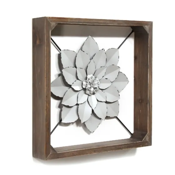 Flower Metal Framed Plaque-Kirkland's Home Clearance