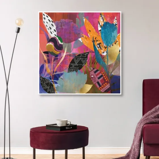Flower Power Passion Framed Canvas Art Print-Kirkland's Home Shop