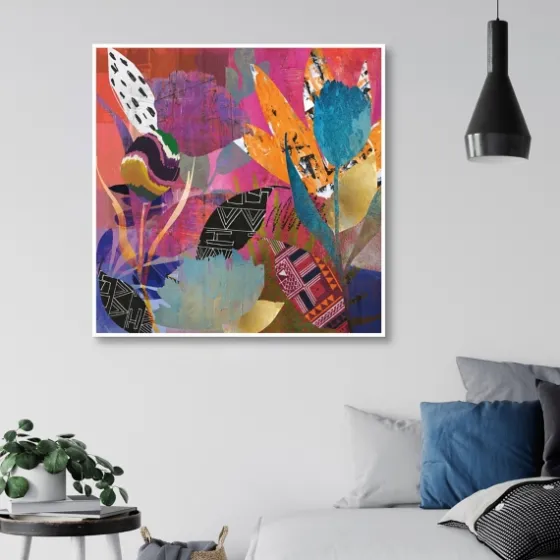 Flower Power Passion Framed Canvas Art Print-Kirkland's Home Shop
