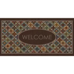 Flowery Tiles Entry Doormat-Kirkland's Home Clearance