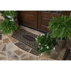 Flowery Tiles Entry Doormat-Kirkland's Home Clearance