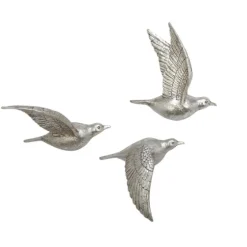Flying Birds Wall Sculptures, Set Of 3-Kirkland's Home Discount