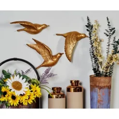 Flying Birds Wall Sculptures, Set Of 3-Kirkland's Home Sale