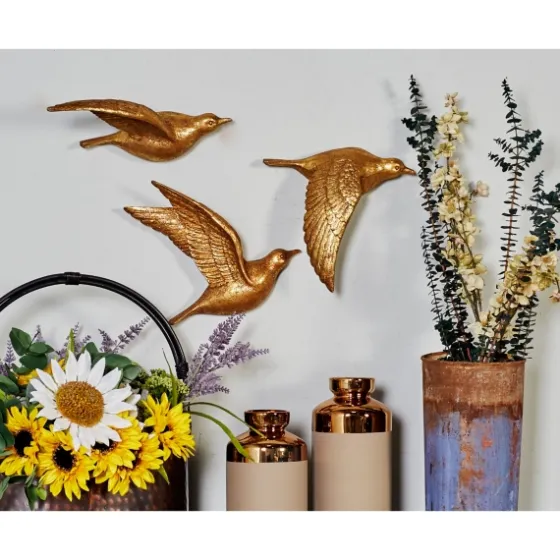 Flying Birds Wall Sculptures, Set Of 3-Kirkland's Home Sale