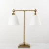 Flynn Brass Double Table Lamp-Kirkland's Home Store