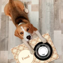 Food And Water Bowl Floor Mat, 15X23-Kirkland's Home Cheap