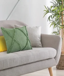 Forest Fringe Diamond Pillow, 20 In.-Kirkland's Home Online