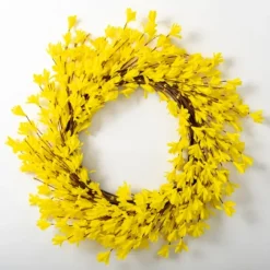 Forsythia Flowers Wreath-Kirkland's Home Cheap