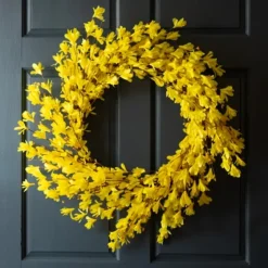 Forsythia Flowers Wreath-Kirkland's Home Cheap