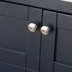 Foster Navy Wood Backsplash Sink Vanity-Kirkland's Home Shop