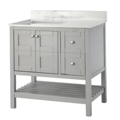 Foster Wood Backsplash Sink Vanity-Kirkland's Home Online