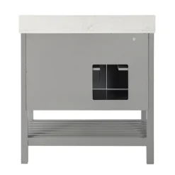 Foster Wood Backsplash Sink Vanity-Kirkland's Home Online