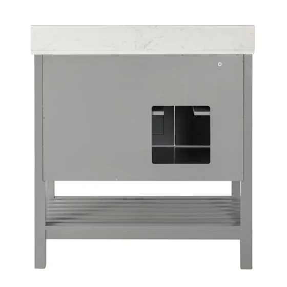 Foster Wood Backsplash Sink Vanity-Kirkland's Home Online