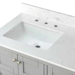 Foster Wood Backsplash Sink Vanity-Kirkland's Home Online