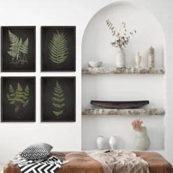 Four Ferns Framed Art Prints, Set Of 4-Kirkland's Home Hot