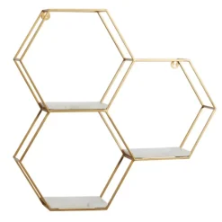 Frame Marble Honeycomb Wall Shelf-Kirkland's Home Best