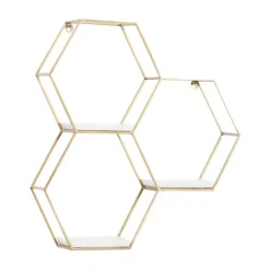 Frame Marble Honeycomb Wall Shelf-Kirkland's Home Best