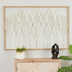 Framed Cut-Out Leaves Wall Plaque-Kirkland's Home Cheap