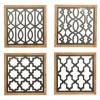 Framed Matte Black Metal Wall Plaques, Set Of 4-Kirkland's Home Sale