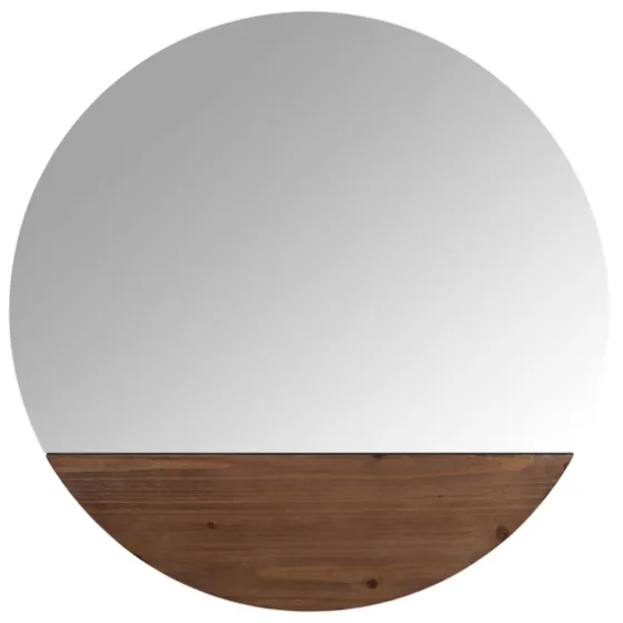Frameless Stained Wood Accent Wall Mirror-Kirkland's Home Best