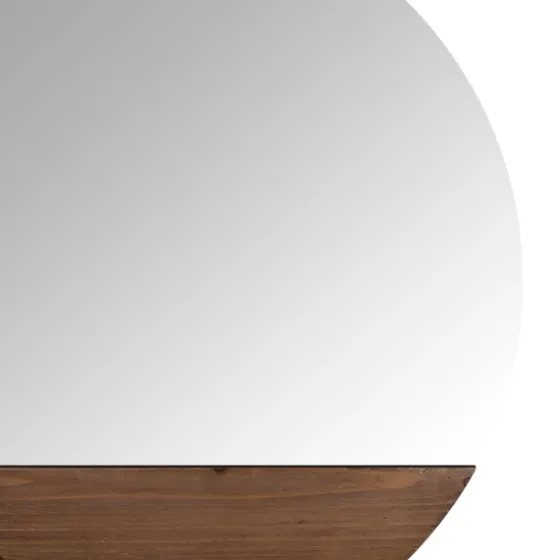 Frameless Stained Wood Accent Wall Mirror-Kirkland's Home Best