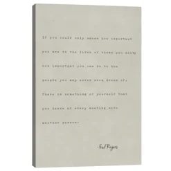Fred Rogers If You Could Canvas Art Print-Kirkland's Home Store