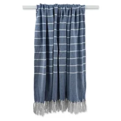 French And White Thin Stripe Throw-Kirkland's Home Sale