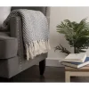 French Chevron And Fringe Throw-Kirkland's Home Cheap