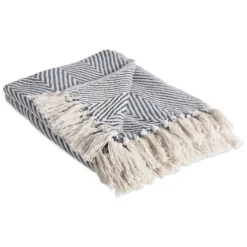 French Chevron And Fringe Throw-Kirkland's Home Cheap