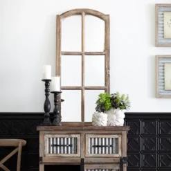 French Farmhouse Wooden Decorative Mirror-Kirkland's Home Online