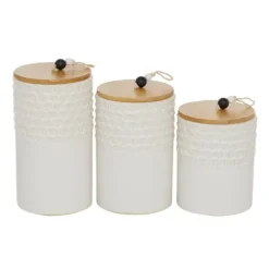 French Scalloped Canisters, Set Of 3-Kirkland's Home Outlet