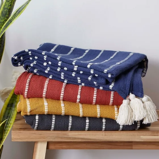 French Slub Stripe Decorative Throw-Kirkland's Home Online