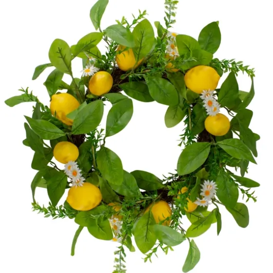 Fresh Daisies And Lemons Wreath-Kirkland's Home Store