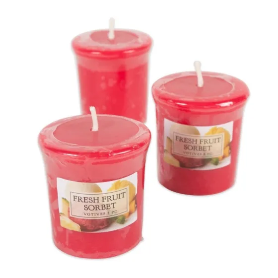 Fresh Fruit Sorbet Votive Candles, Set Of 8-Kirkland's Home Shop