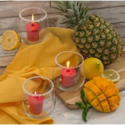 Fresh Fruit Sorbet Votive Candles, Set Of 8-Kirkland's Home Shop