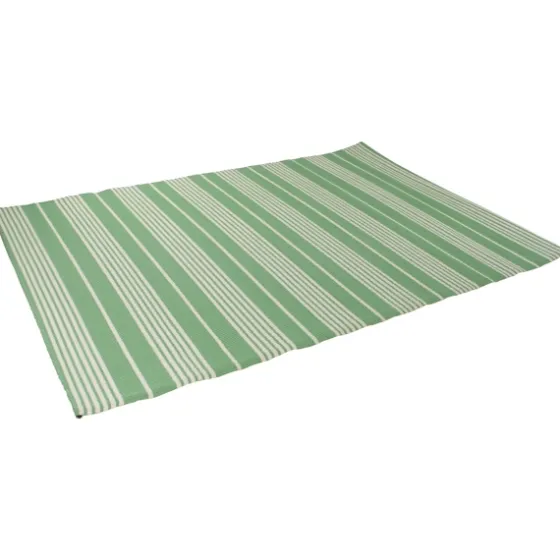 Fresh Green Stripes Outdoor Area Rug, 4X6-Kirkland's Home Fashion