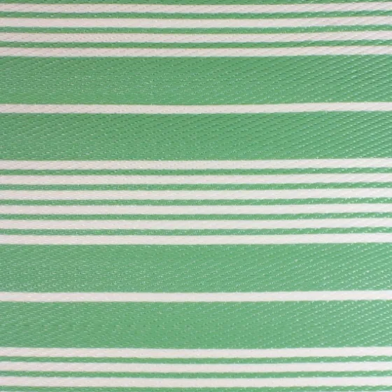 Fresh Green Stripes Outdoor Area Rug, 4X6-Kirkland's Home Fashion